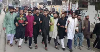 ওসমান হাদি গুলিবিদ্ধের ঘটনায় ময়মনসিংহে প্রতিবাদ-বিক্ষোভ